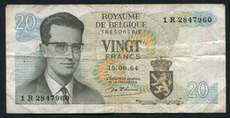 België Belgique Belgium 15 06 1964 -  20 Francs Atomium Baudouin. 1 R 2847960 - 20 Francos