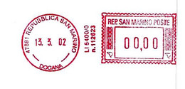 SAN MARINO - 2002 FADE Complemento D'arredo - Ema Affrancatura Meccanica Rossa Red Meter Su Busta Non Viaggiata - 1914 - Cartas & Documentos