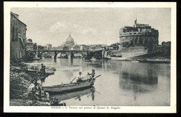 Roma Il Tevere Nei Pressi Di Castel S Angelo EVR Animée - Fiume Tevere