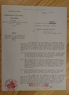 1946 DIJON - 7e REGION GENERAL OLLERIS POUR DALLOZ A SEURRE SUR EFFETS SECONDAIRES VACCIN - LT COLONEL VIGNERON - Documents