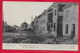 CARTOLINA NV FRANCIA - St LAURENT BLANGY - La Guerre 1914-15 - Un Coin Du Village D'ou L'on Vient De Chasser Le - 9 X 14 - Saint Laurent Blangy