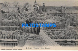 153632 SWITZERLAND VERSOIX GLACIAL BISE POSTAL POSTCARD - Versoix