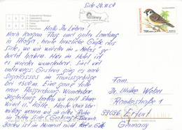 Türkei Mi. 3388 Vogel TGST Side 2004 - Postkarte Nach Deutschland - Cartas & Documentos