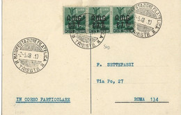 A.M.G.F.T.T. TRIESTE MANIFESTAZIONE FILATELICA 1948 ANNULLO FDC - Other & Unclassified