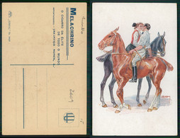 [ OT 02609 ]  - USABAL  - WOMAN HORSE  GLAMOUR DECO NOVEAU  ILLUSTRATEUR - ILLUSTRATOR - - Usabal