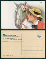 [ OT 02611 ]  - USABAL  - WOMAN HORSE  GLAMOUR DECO NOVEAU  ILLUSTRATEUR - ILLUSTRATOR - - Usabal