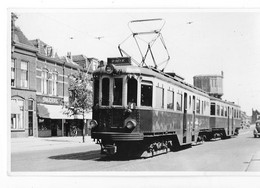 LEIDEN (Pays Bas) Carte Photo  Tramway électrique Superbe Plan 1950 - Leiden