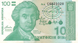 Croazia 100 Dinar 1991 Circolated - Kroatië