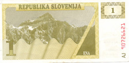 Slovenia 1 Tolarejev 1990 Circolated - Slovénie