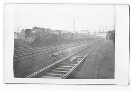 LOCOMOTIVE A VAPEUR  Carte Photo Machine Train  Beau Plan - Equipment