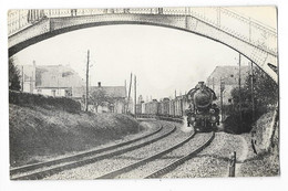 LOCOMOTIVE A VAPEUR  Carte Photo Machine Train  Ligne Nantes Angers Beau Plan - Materiale