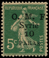 * CILICIE - Poste - 90a, "Syrie" Au Lieu De Cilicie: 5c. Vert Semeuse - Unused Stamps