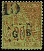 * GABON - Poste - 2 Signé Brun: 10 S. 20c. Brique S. Vert - Unused Stamps