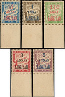 (*) ZANZIBAR - Taxe - 1/5,  Tirage Sur Bristol, Complet (Maury) - Unused Stamps