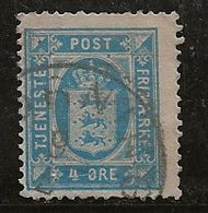 Danemark 1875-1902 N° Y&T :  SE 6B Obl. - Servizio