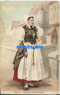 153690 SWITZERLAND SOLEURE COSTUMES WOMAN SPOTTED POSTAL POSTCARD - Soleure