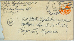 91424 - USA - POSTAL HISTORY - Stationery FIELD MAIL Military Mail  ARMY PO 1945 - 1941-60