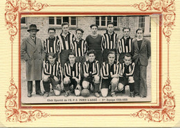 PONT L' ABBE  *** EQUIPE DE FOOTBALL  1934  1935   ***NOMS DES JOUEURS AU DOS *** - Pont L'Abbe