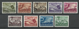 LUXEMBOURG Luxemburg 1946 Michel 403 - 411 */o Flugpost Air Mail - Nuovi