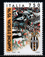 ITALIA - 1996 - CAMPIONATO EUROPEO DI CALCIO - VITTORIA DELLA JUVENTUS - MNH - 1991-00:  Nuovi