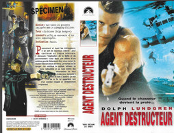 "AGENT DESTRUCTEUR" -jaquette SPECIMEN Originale PARAMOUNT VHS SECAM -agent Red - Azione, Avventura