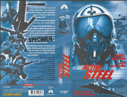 "ACTIVE STEEL" -jaquette SPECIMEN Originale PARAMOUNT VHS SECAM -active Stealth - Azione, Avventura