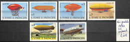 [830310]B/TB//**/Mnh-Saint Thomas Et Principe 1980 - Série Complète, Transports, Montgolfières - Airships