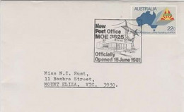 Australia PM 770 1981 New Post Office Moe, Pictorial Postmark - Bolli E Annullamenti