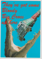 Australia NORTHERN TERRITORY NT Crocodile Eating VB Beer Truck Humorous ASC 192 Postcard Posted 1997 To TASMANIA - Non Classés