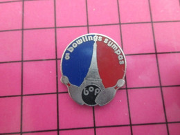 915A Pin's Pins / Beau Et Rare : Thème SPORTS / BOWLING 5 BOWLINGS SYMPAS Sans Compter Claude ! BOP TOUR EIFFEL - Bowling