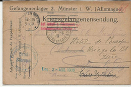 ALLEMAGNE -19852  -  Gefangenenlager    2 , Münster  I W . 1916 - Munster