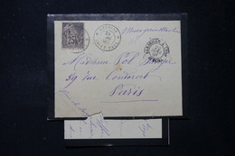 RÉUNION - Enveloppe + Contenu De St Paul En 1890 Pour Paris, Affranchissement Alphée Dubois - L 89279 - Briefe U. Dokumente