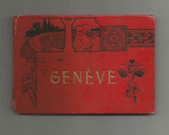 Suisse Genève Carnet Album Couverture Femme Art Nouveau 20 Photos Gravure  8,5x12,5 Cm - Genève