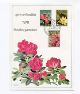 1970 Mooie Kaart Met 3 Zegels Bloemen - Gentse Floralien - Floralies Gantoises - Fleurs  Flowers Nice Card - 1961-1970