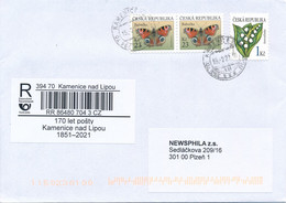 Czech Rep. / Comm. R-label (2021/08) Kamenice Nad Lipou: 170 Years Of The Post Office "Kamenice" 1851-2021 (X0074) - Storia Postale