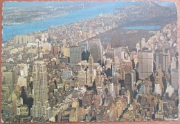 USA UNITED STATES NEW YORK LAKE GEORGE AERIAL VIEW PANORAMA POSTCARD ANSICHTSKARTE PICTURE CARTOLINA PHOTO CARD - Lake George