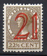 1929 Paesi Bassi Regina Sovrastampato N. 222 Integro - MNH** - Ungebraucht