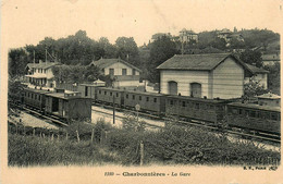 Charbonnières * La Gare * Wagons * Ligne Chemin De Fer Du Rhône - Charbonniere Les Bains