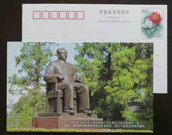 Sculpture Of Chairman Mao,China 1999 Shanghai Steel Plant Advertising Pre-stamped Card - Mao Tse-Tung