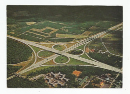 Allemagne Germany Frankfurt Cross La Croix De Francforts Formée Par Deux Autoroutes Fédérales Carte Souple - Frankfurt A. Main