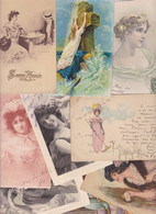 Lot 2664 De 10 CPA Femmes Women Fantaisie Déstockage Pour Revendeurs Ou Collectionneurs - 5 - 99 Postkaarten