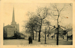 St Jean De Monts * L'église Et La Grande Rue - Saint Jean De Monts