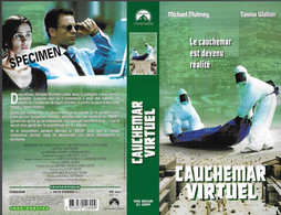 "CAUCHEMAR VIRTUEL" -jaquette SPECIMEN Originale PARAMOUNT VHS SECAM -virtual Nightmare - Action, Aventure