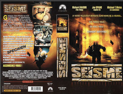 "SEISME" -jaquette SPECIMEN Originale PARAMOUNT VHS SECAM - Action & Abenteuer