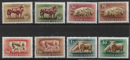 Ungarn 1951 Haustiere 1150 - 1157 **/MNH - Farm