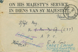 BRITISH KUT 1942, "E.A. / A.P.O. 2" Rare Fielpost CDS On Fine Field Post-letter - Kenya, Uganda & Tanganyika