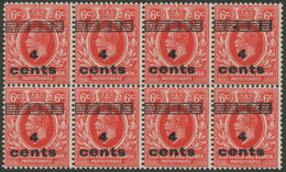 BRITISH EAST AFRICA AND UGANDA 1919 King George V 4 C On 6 C Carmine U/M VARIETY - East Africa & Uganda Protectorates