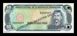 República Dominicana 10 Pesos Oro 1995 Pick 148s Specimen SC UNC - Dominicaanse Republiek