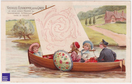 Grande Chromo Système - Chocolat Van Houten Voilier Marin Bateau Voile Canotage Enfant Fille Navigation Robe Mode C2-38 - Van Houten