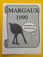 18371 - Margaux 1990 Astucieux, Ma Nouvelle Cave - Humor